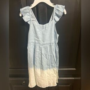 NWT-TAHARI Tie Dye Toddler Girls’s Cotton Dress with Ruffle Sleeve